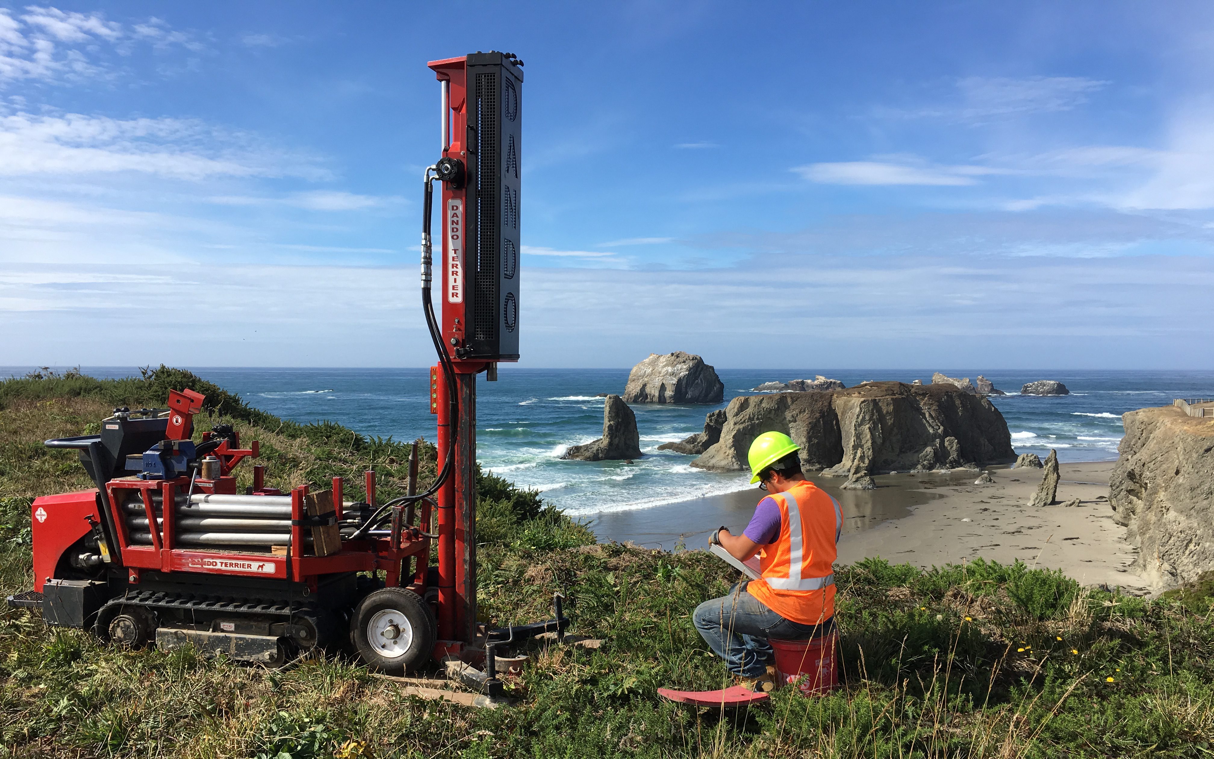Geotechnical site investigations - Face Rock Bandon